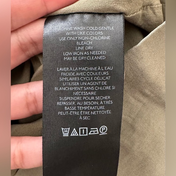 Anthropologie Long Sleeve V-Neck Knot Front Midi Dress - Picture 12 of 15